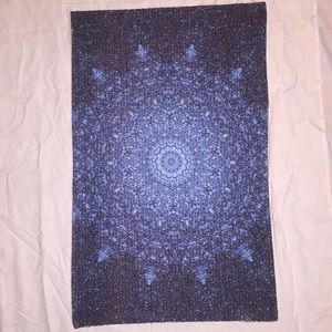 Mandala bath mat knit rug